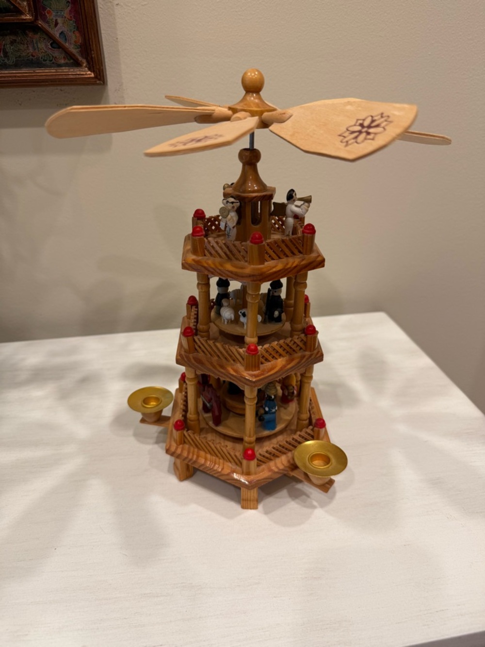 Vintage German 3Tier Christmas Carousel